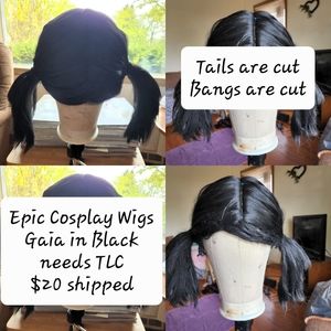 Epic Cosplay Wigs Black Gaia